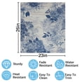 thumbnail image 2 of Blue floral wooden design Dishwasher Magnet Cover Decorative Sticker for Home Cabinet Kitchen 23" x26", 2 of 5