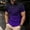 Purple, variant on COSFO Short Sleeve Men's Shirts Casual Collared Gradient Pullover Loose Button T Shirts for Man