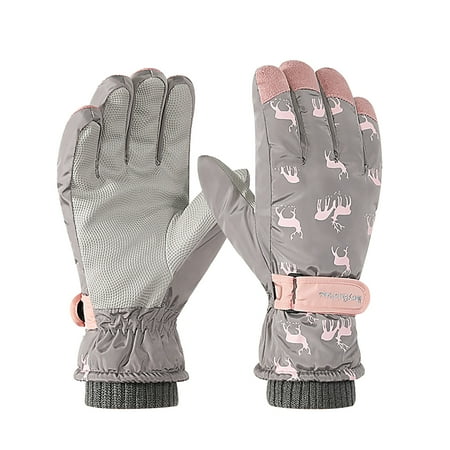 

Dadaria Womens Gloves Winter Winter Ski Gloves Female Warm And Frostproof Gloves Gray Women