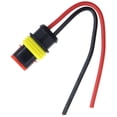 thumbnail image 5 of MOTOALL 5 kits 2 Pin Way 16 AWG Waterproof Connector Male & Female Socket Plug Pigtail Wire Harness Lead Wiring Loom, 5 of 5