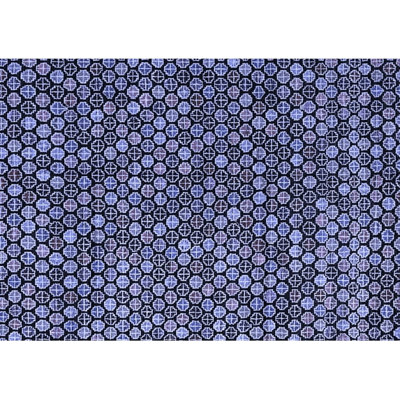 Ahgly Company Indoor Rectangle Abstract Blue Modern Area Rugs, 3' x 5'