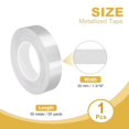 thumbnail image 2 of Uxcell Metalized Polyester Film Tape, Metallic Decor Tape for Detailing Accent Wall Brushed Silver, 1 3/16 inch x 55 Yards, 2 of 6