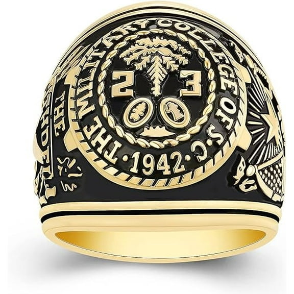 Sterling Silver Class Rings Personalized Custom Rings Class Rings for Women High School Birthstone Rings Graduation Rings Size 5-15 College Rings for Women