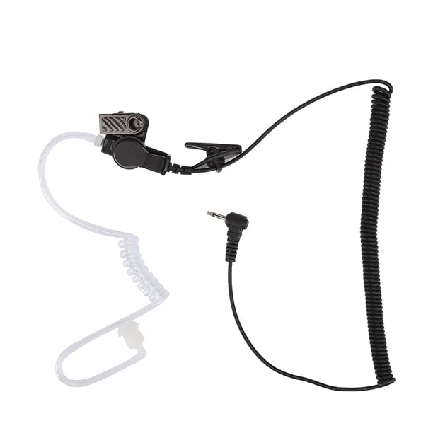 Auriculares con tubo de sonido acústico de aire de 2,5 mm, solo para escuchar, para radio walkie talkie