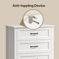 thumbnail image 6 of White Dresser for Bedroom, Lofka 5 Drawers Storage Dresser Chest with Metal Handle for Closet| Living Room, 6 of 12