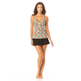thumbnail image 3 of Anne Cole Women's Ditsy Floral Print Underwire Tankini Top Swimsuit Black Size 34C, 3 of 3