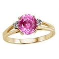 thumbnail image 2 of Tommaso Design� Round 7mm Created Pink Sapphire Ring, 2 of 8