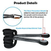 RoamRider 10mm Prusik Cord Pre-Sewn, 27KN Eye-to-Eye Nylon Prusik Loop, Double Braid Utility Climbing Rope for Arborist Rescue 30in