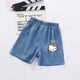 thumbnail image 4 of Pantalones cortos de mezclilla Kawaii Sanrios Hellokittys Kuromi Anime para niños, ropa cómoda para bebés, pantalones cortos transpirables de verano para niñas, 4 of 5