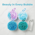 thumbnail image 7 of Extra Large Loofah Sponge, 4 Pack Shower Loofah Bath Sponge, 5.9 Inch Colorful Mesh Shower Sponge Loofa Luffa for Gentle Exfoliating Bath & Shower, 7 of 7
