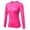 Pink, variant on Women's Slim Fit Sweat-Wicking Yoga T-Shirt Quick-Drying Mesh Stitched Sports Top,Red,M