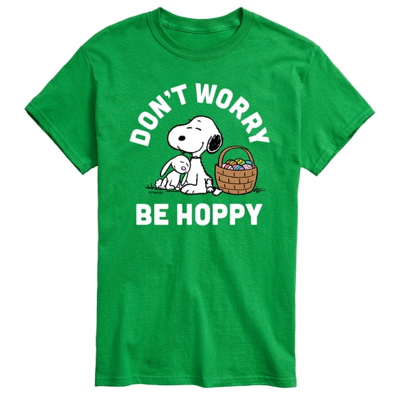Peanuts - Don't Worry Hoppy - Men's Adult Short Sleeve Graphic T-Shirt