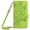 Green, variant on Dteck Magnetic Wallet Crossbody Case for iPhone 14 Plus,Flower Pattern Leather RFID Blocking Card Slots Cash Pocket Case Shockproof Kickstand Cover with Shoulder Strap/Wrist Strap,Black