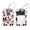 multicolored 3, variant on 2 Pack Leather Luggage Tag with Stainless Steel Loop, Cute Octopus and Blue Wave Pattern Baggage Handbag Travel Suitcase Tags with Name ID Card Perfect to Quickly Spot Luggage Suitcase