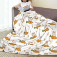 thumbnail image 6 of Pofeuu Rabbit And Carrot Print Ultra-Soft Micro Fleece Blanket,for Bed Or Sofa,All Season Throw Blankets Flannel Blanket-60"x50", 6 of 7