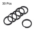 thumbnail image 2 of Unique Bargains 15mm Open Flat Split Keyring Connector Electrophoretic Paint Iron 30 Count, 2 of 6