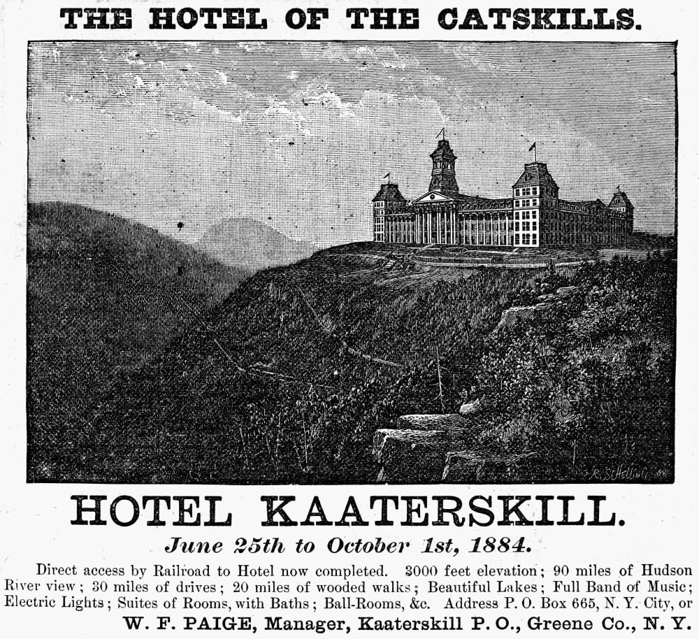 Catskills Hotel, 1884. /Nadvertisement For Hotel Kaaterskill In The
