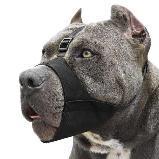 Bozal para perro Mayerzon Pitbull, suave, con correa antideslizante
