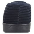 thumbnail image 3 of ABSOLUTE FOOTWEAR Mens Easy Slip On Soft Velour Style Cosy Winter Slippers with Striped Pattern - Navy - US 10, 3 of 7