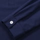 thumbnail image 5 of Camisa slim fit con cuello alto para hombre: tejido de lino, diseño con bolsillo en el pecho, ropa informal para el día a día, tallas S-XXXL, contorno de pecho 106-130 cm, manga larga, 5 of 8