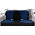 thumbnail image 2 of CalTrend Front Solid Bench NeoPrene Seat Covers for 1980-1991 Ford F-350 - FD143-04PP Blue Insert with Black Trim, 2 of 3