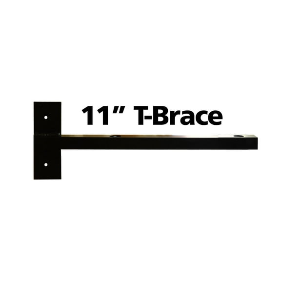 FastCap 02510 11-In Speedbrace T-Brace for Shelf Support - Black
