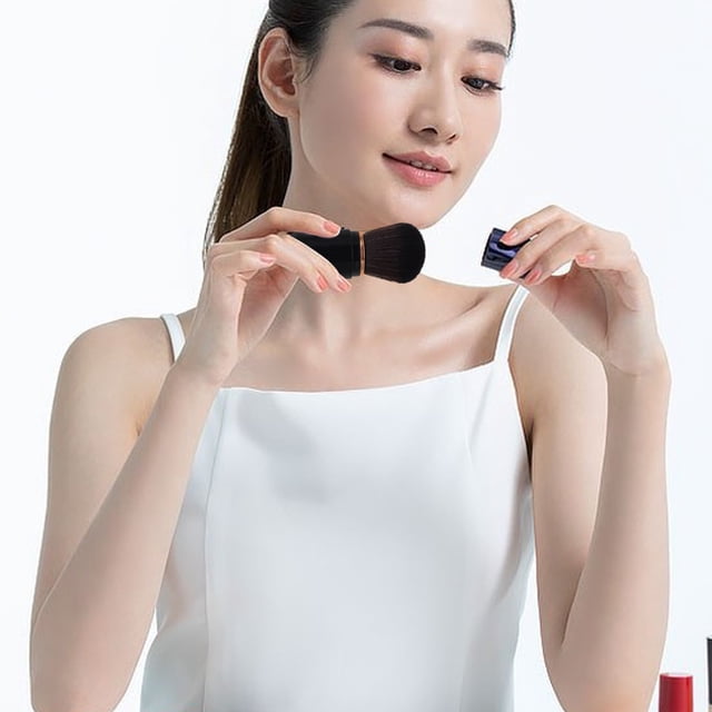 Nestingho Brocha Retráctil Para Maquillaje Multitarea Rubor Base E Portátil Para Viaje