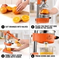 thumbnail image 4 of Zulay Kitchen Professional Citrus Juicer Manual Hand-Press Juicer, 4 of 8