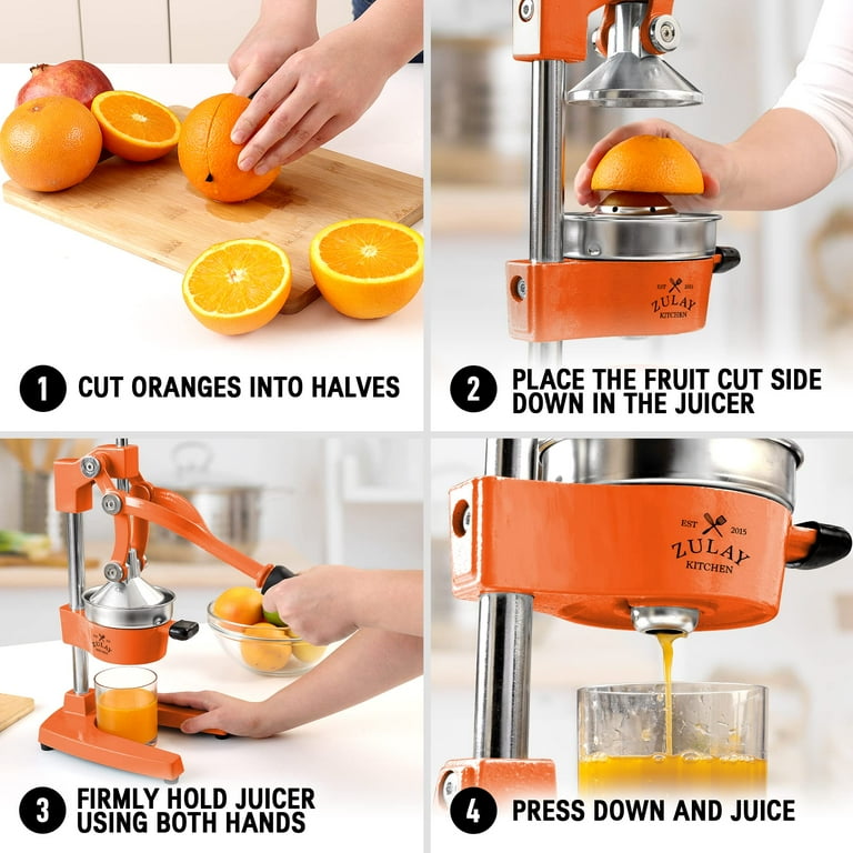 Zulay Kitchen Professional Citrus Juicer Manual Hand-Press Juicer