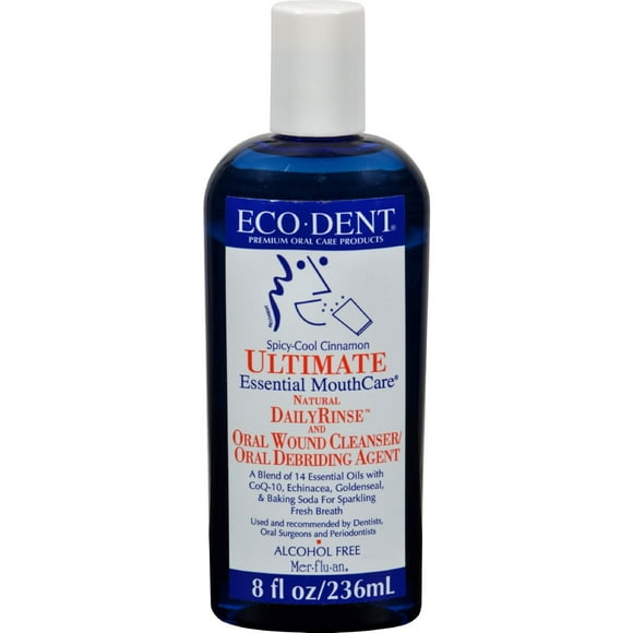 Premium Oral care Mouthwash-Spicy cool cinnamon Eco-Dent 8 oz Liquid