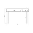 thumbnail image 2 of Windsor 47.24 Modern Console Accent Table Entryway with 2 Shelves in Off White and Nature, 2 of 5