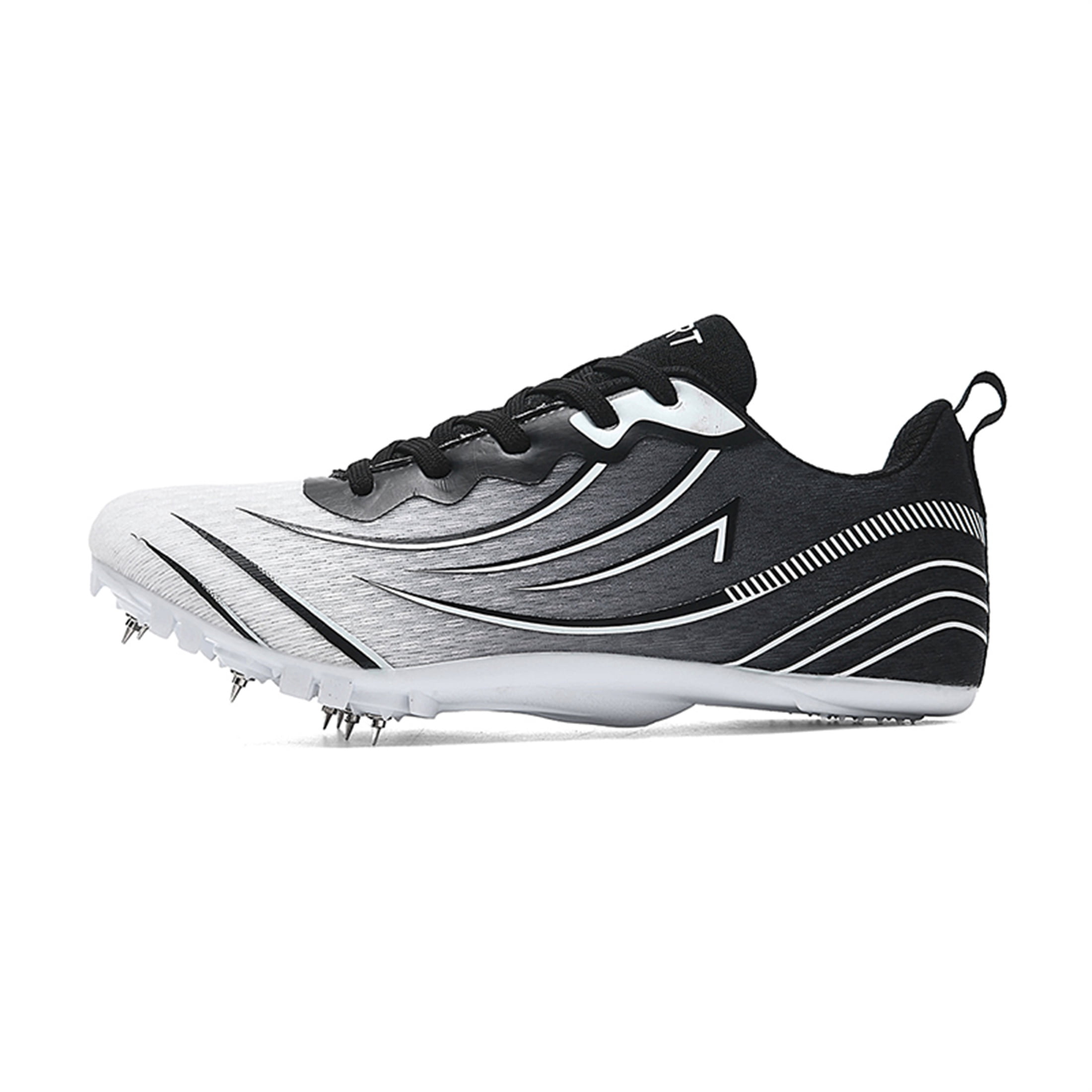YOURDIARY Men Women Unisex Professional Track Spike Running Shoes, Breathable High Traction Athletic Sprint Cleats for Track Field Sports Training & Competitions