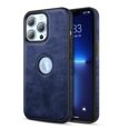 thumbnail image 3 of Htwon Phone Case for iPhone 13 Pro Max/13 Pro/13 PU Leather Shockproof Protective Cover, Blue, 3 of 11