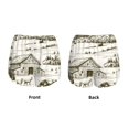 thumbnail image 3 of Balery Farm Animals 2 Pantalones cortos deportivos para mujer con forro y dos bolsillos, elásticos, para entrenamiento, gimnasio, yoga-XX-Large, 3 of 7