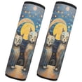 thumbnail image 2 of ALAZA Cat Polka Dots on Nighte Car Seat Belt Adjuster Neck Covers Shoulder Cushions Pads S, 2 of 8
