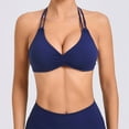 thumbnail image 2 of ZyeKqe Deep V Neck Sport Bras for Women Cirss Cross Back Yoga Bras Low Coverage Wireless Workout Bras, 2 of 5