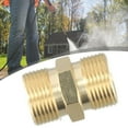 thumbnail image 6 of 1pc M22 14/15mm Male Thread Female Hose Coupler Adaptor High Pressure Washer Hose Extension Connector Adapter Copper, 6 of 6