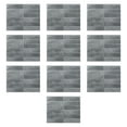 thumbnail image 3 of 10 piezas de azulejos autoadhesivos para salpicadero de cocina, resistentes a altas temperaturas, decoración gris, 3 of 9
