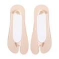 thumbnail image 3 of Dos calcetines de los pies, calcetines de punta de tobillo delgados antideslizantes para niñas deportivas informales al aire libre, rosa, 3 of 8