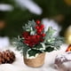 thumbnail image 5 of pstuiky Adornos navideños artificiales de plantas de bayas para el árbol de Navidad, decoración navideña para sala de estar, escritorio o dormitorio., 5 of 6