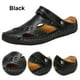 thumbnail image 1 of Cuero Con Punta Cerrada Sandalias Playa para Hombre Transpirables Y Conducir, 1 of 9