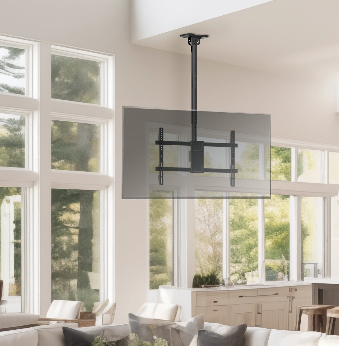 VIVO Extending Ceiling TV Mount for 43 to 86 inch Screens, 3ft Pole