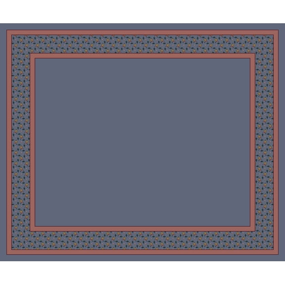 Milliken Design Center Area Rug GARDEN ESTATE LAPIS Garden Estate Lapis 3' 10" x 5' 4" Rectangle