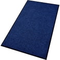 thumbnail image 1 of Heavy Duty Entrance Mats, Indoor and Outdoor Rubber Door Mat, Easy Clean Waterproof Anti-Slip Floor Doormat Rug, Low Profile Entrance Shoe Scraper for Entryway, Patio, Garage 47" x 31" Blue, 1 of 5