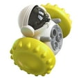 thumbnail image 4 of Juguete de comida con fugas para mascotas, interactivo, reduce la ansiedad, dispensador de golosinas para mascotas, rompecabezas, alimentador lento, juguete para perro, cachorro, amarillo, 4 of 5