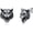 01-Tiger Head, variant on Earrings for Men Sterling Silver Stud Earrings Viking Vintage Gothic Earrings Punk Stud Earrings Black Rock Jewelry Tiger Head Gift for Men Women Friend