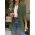 thumbnail image 2 of Blazer PRETTYGARDEN 2025 para mujer, casual, de negocios, color verde militar, 2 of 5