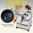 thumbnail image 3 of Commercial Meat Slicer,210W High Power Pure Copper Motor,Semi-Automatic Meat Cutter Equipped With Detachable Blades With A Diameter Of 220mm, Child Lock Protection,For Kitchen Restaurant Supermarket, 3 of 9
