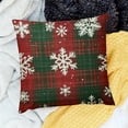 thumbnail image 2 of Autua Christmas Decorations,Christmas Pillow Covers,Plaid Pillow Cover,red Christmas Decor,Pillow Cover,Christmas Home Decor 22x22in, 2 of 5