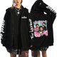 thumbnail image 4 of Chaquetas con estampado de rapero para hombre, ropa de calle de hip hop, sudaderas con capucha con cremallera, abrigos casuales de gran tamaño, Tops con capucha, sudaderas Y2K Unisex, 4 of 4